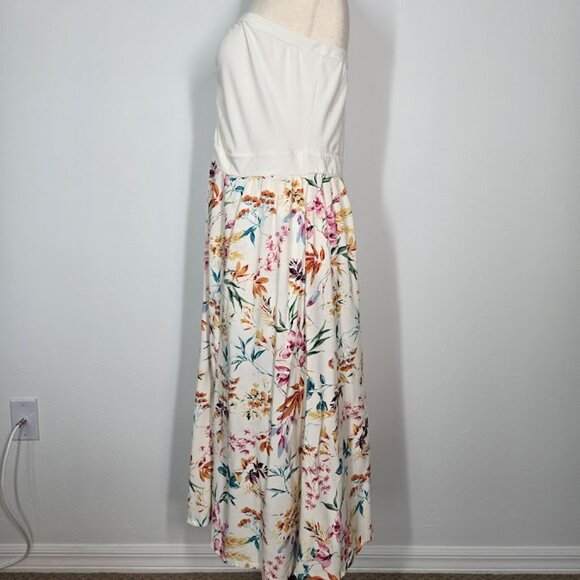 TORRID Midi Jersey Challis Sweetheart Tube Dress Sz 2 - Picture 5 of 10